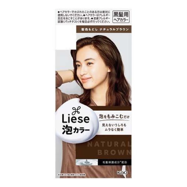 花王Liese|染发膏|黑发|还原为自然棕色 |108ml