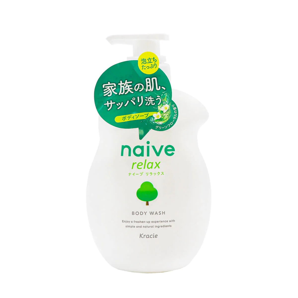 日本kracie naive | 茶氨酸 | 助眠 沐浴液 | 530ml | NAIVE BODY SOAP