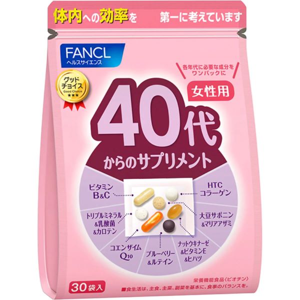 Fancl | 综合维生素营养 |30天|40岁 女性 