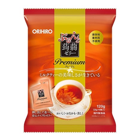 日本ORIHIRO | 低卡美味蒟蒻果冻 | 奶茶口味 | 6个 | Orihiro-Konjac Jelly (Peach)