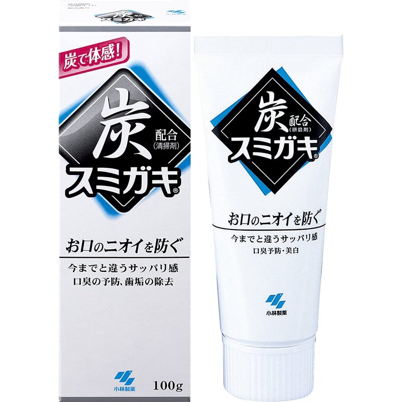 日本小林制药预防口臭木炭牙膏100g | KOBAYASHI Charcoal Power toothpaste