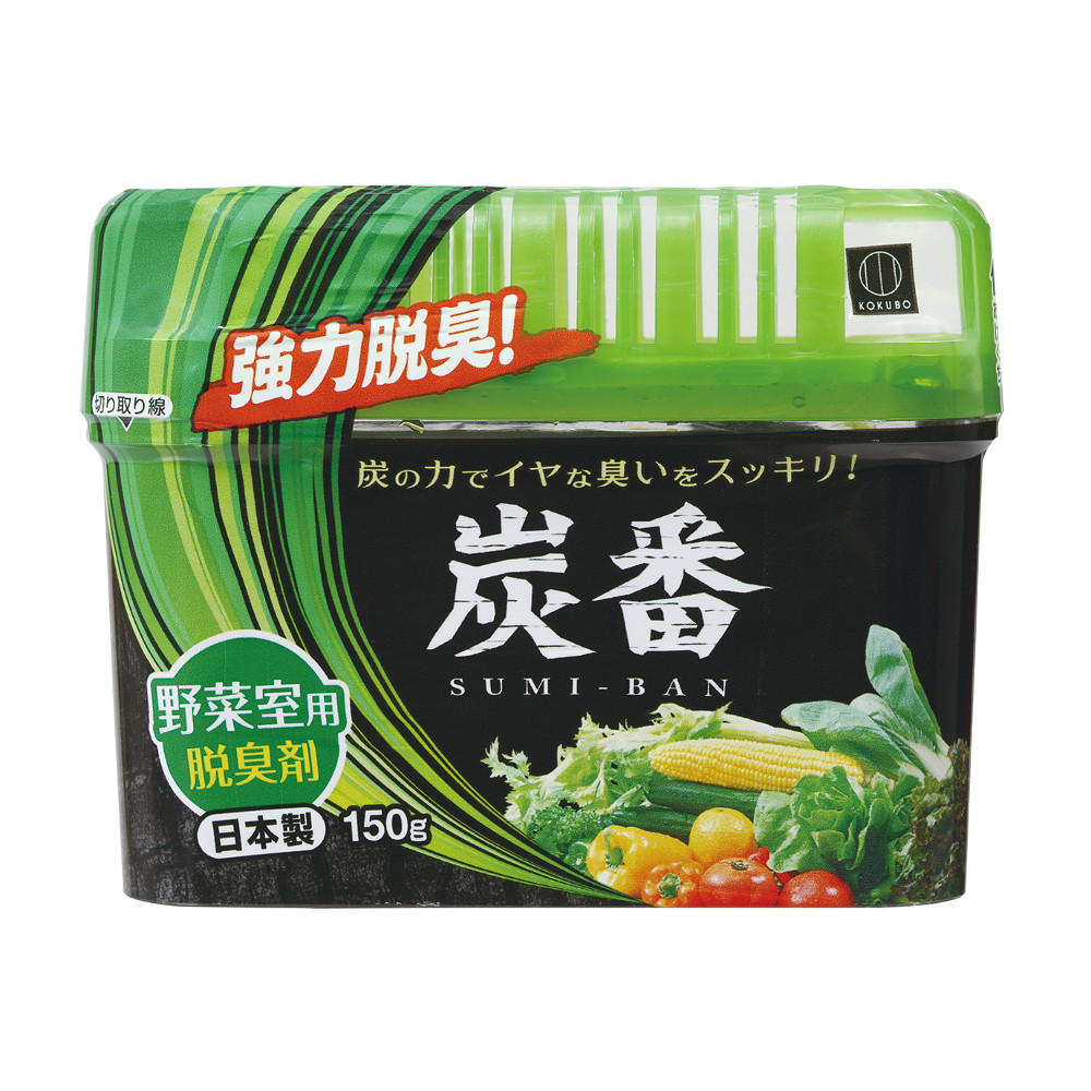 日本KOKUBO | 炭番冰箱蔬菜室用 | 除臭劑 | 150g