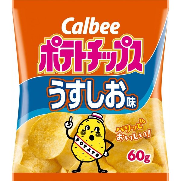 日本卡爾比 | 袋装薯片 | 60 g | CALBEE Potato Chips Crisp Salt 115g