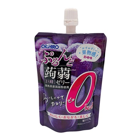 日本ORIHIRO | 蒟蒻果冻 | 巨峰葡萄 | 吸嘴袋型 | 130g | Orihiro Grape