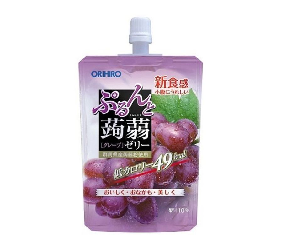 日本ORIHIRO | 低卡蒟蒻果冻 | 葡萄口味 | 吸嘴袋型 | 130g | Orihiro-Konjac Jelly (Grape)