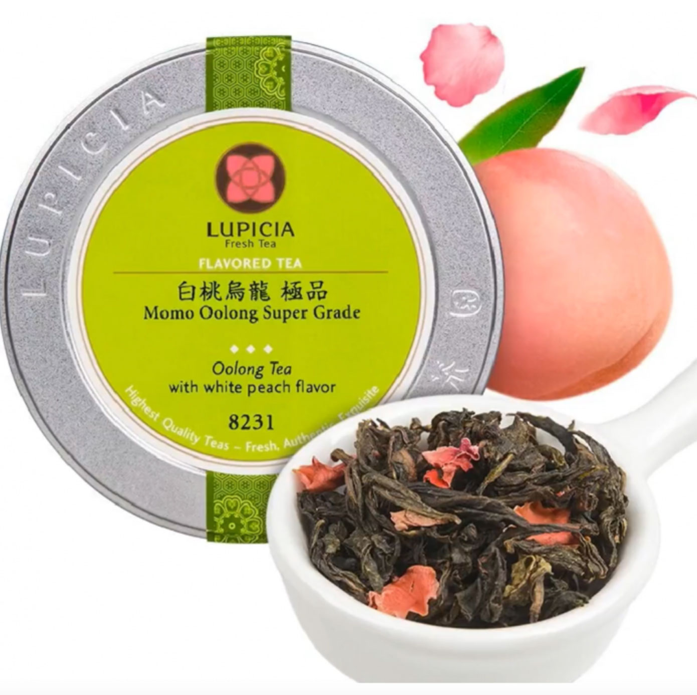 日本LUPICIA | 极品白桃乌龙茶 | 礼品罐装 | 50g | PEACH OOLONG TEA 50g