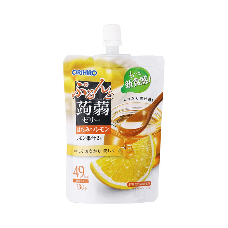日本ORIHIRO | 蒟蒻果冻 | 蜂蜜橘子 | 吸嘴袋型 | 130g | Orihiro Orange