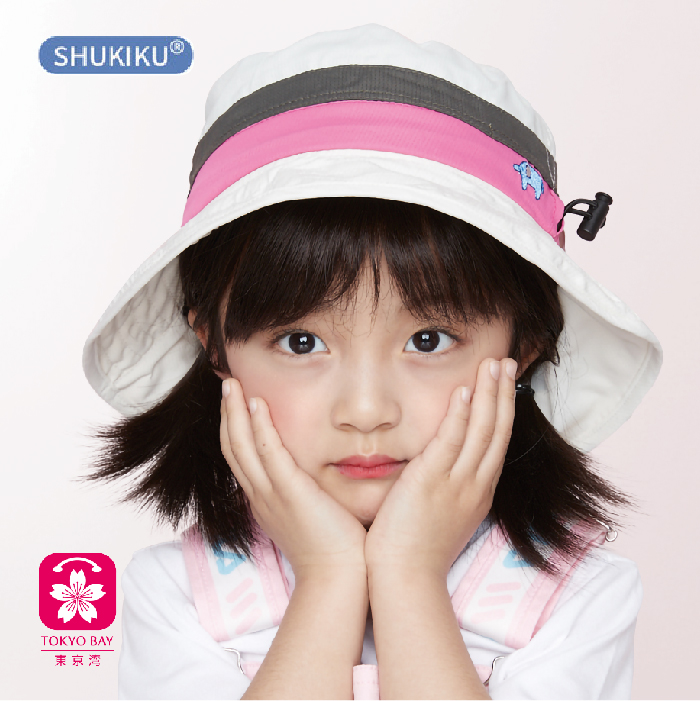 日本Shukiku | 儿童防晒帽 | 沙漠色 | 带护颈