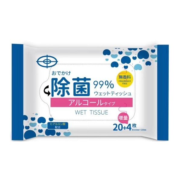 日本杀菌濕紙巾 | 敏感肌可用 | 24枚 | Sterilization wet wipes